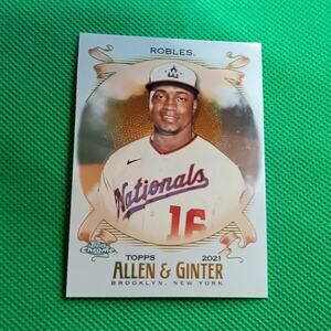 Victor Robles #180 Topps Chrome Allen and Ginter 2021 Washington Nationals